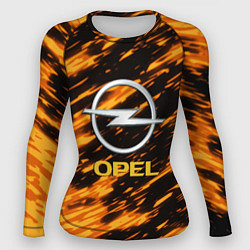 Женский рашгард Opel штрихи огненные