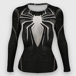 Женский рашгард Костюм черного человека паука смешенного с веномом