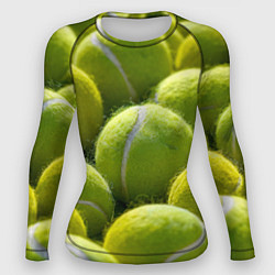 Рашгард женский Теннисные мячи, цвет: 3D-принт