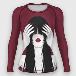 Рашгард женский Поп арт девушка с руками, цвет: 3D-принт