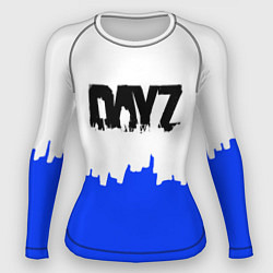 Рашгард женский Dayz сине белая геомтерия, цвет: 3D-принт
