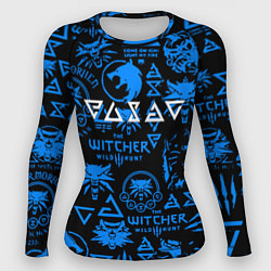 Рашгард женский The Witcher logo pattern, цвет: 3D-принт