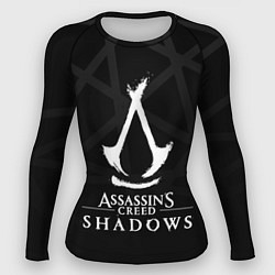 Женский рашгард Assassins creed shadows - монохромный