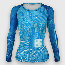 Рашгард женский Системная плата, цвет: 3D-принт