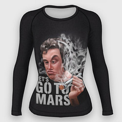 Рашгард женский Илон Маск - Lets go to Mars, цвет: 3D-принт