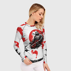 Рашгард женский Кодекс самурая ниндзя, цвет: 3D-принт — фото 2