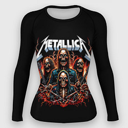 Рашгард женский Metallica forever - thrash metal, цвет: 3D-принт