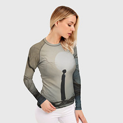Рашгард женский Минималистичный сюрреализм, цвет: 3D-принт — фото 2