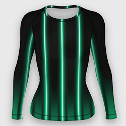 Рашгард женский Neon turquoise, цвет: 3D-принт