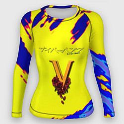 Рашгард женский Cyberpunk краски неоновые, цвет: 3D-принт