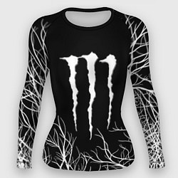 Рашгард женский Monster energy лес, цвет: 3D-принт