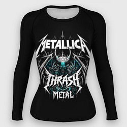 Рашгард женский Metallica group - thrash metal style, цвет: 3D-принт
