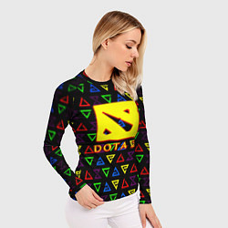 Рашгард женский Dota pattern witcher, цвет: 3D-принт — фото 2