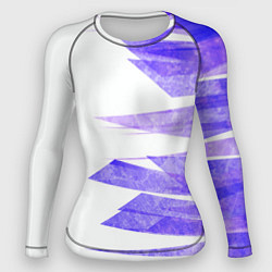 Рашгард женский Color white purple, цвет: 3D-принт