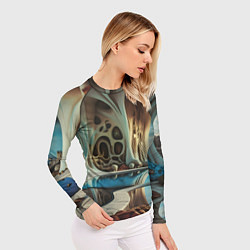 Рашгард женский Современная пещера, цвет: 3D-принт — фото 2