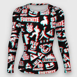 Рашгард женский Fortnite glitch game, цвет: 3D-принт