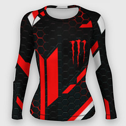 Рашгард женский Monster energy sport geometry, цвет: 3D-принт