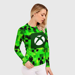 Рашгард женский Minecraft xbox, цвет: 3D-принт — фото 2