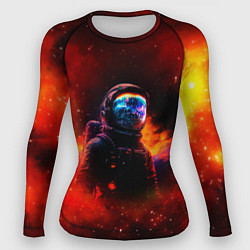 Рашгард женский Космос огненный, цвет: 3D-принт