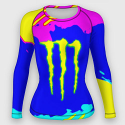 Рашгард женский Monster energy краски цветные, цвет: 3D-принт