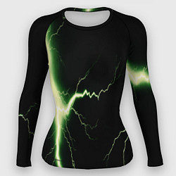 Женский рашгард Lightning yellow текстура