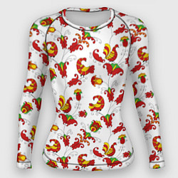 Женский рашгард Русский народный орнамент в стиле росписей Северно