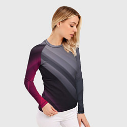 Рашгард женский Color black grey, цвет: 3D-принт — фото 2