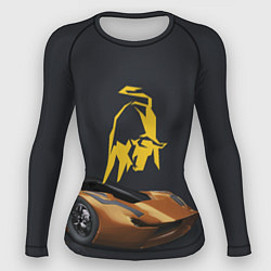 Рашгард женский Lamborghini - motorsport, цвет: 3D-принт