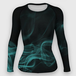 Рашгард женский Color smoke turquoise, цвет: 3D-принт