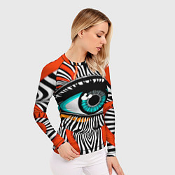 Рашгард женский Глаз, цвет: 3D-принт — фото 2