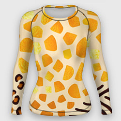 Женский рашгард Золотистые пятна жирафа