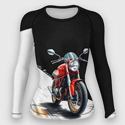 Рашгард женский Ducati Racer, цвет: 3D-принт