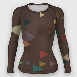 Рашгард женский Осень палитра глубокий лес, цвет: 3D-принт