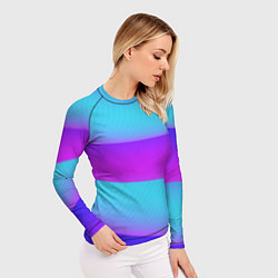 Рашгард женский Неоновый прилив, цвет: 3D-принт — фото 2