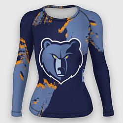 Рашгард женский Мемфис Гриззлис - логотип команды, цвет: 3D-принт