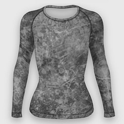 Рашгард женский Абстракция - grey polished chip, цвет: 3D-принт