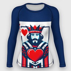 Рашгард женский Игральная карта король, цвет: 3D-принт