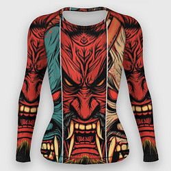 Рашгард женский Demons Oni - neuroart, цвет: 3D-принт