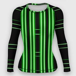 Рашгард женский Neon green, цвет: 3D-принт