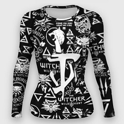 Рашгард женский Doom логотипы ведьмак, цвет: 3D-принт