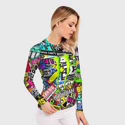 Рашгард женский Monster energy logo brend, цвет: 3D-принт — фото 2