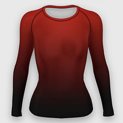 Рашгард женский Red gradient, цвет: 3D-принт