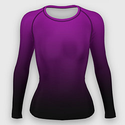 Рашгард женский Purple gradient, цвет: 3D-принт