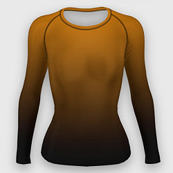 Рашгард женский Orange gradient, цвет: 3D-принт