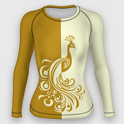 Рашгард женский Жар-птица в золотом, цвет: 3D-принт