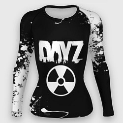 Рашгард женский Dayz брызги белых красок, цвет: 3D-принт