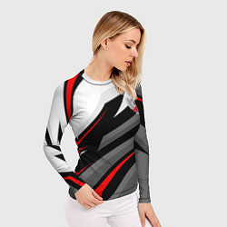 Рашгард женский Федерация бокса - спортивный, цвет: 3D-принт — фото 2