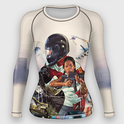 Рашгард женский GTA Online, цвет: 3D-принт