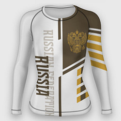 Рашгард женский Герб России, цвет: 3D-принт