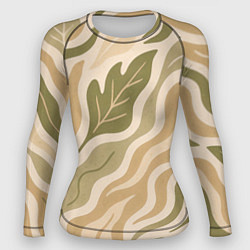 Рашгард женский Листопад, цвет: 3D-принт